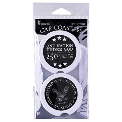 Car Coaster Eagle Blessed And One Nation