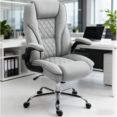 Chaise de bureau à haut dossier, conception ergonomique réglable pour la maison et le bureau