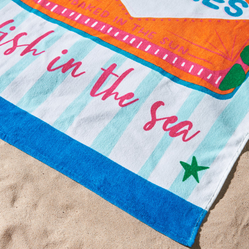 Sardines Cotton Beach Towel