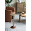 Table d'appoint mince en laiton 11,8 x 11,8 x 24 po avec plateau texturé doré et base en bois