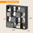 Bookshelf with Storage Bins, 9-Cube Storage Organizer Wooden Bookcase Open Book Shelf-1904721145