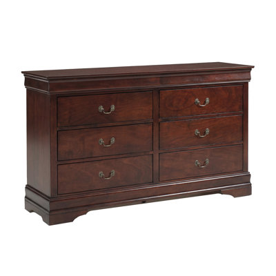 Brandenn 58.13 " W 6 - Drawer Dresser