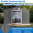 Grey Metal Storage Unit 10x8 Ft, Lockable For Backyard Outdoor Shed Ft With Construction-117994326