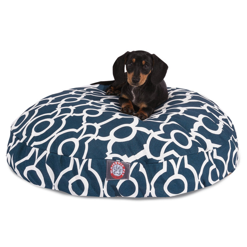 Coussin pour chien Athens, Petit (l 30 po x P 30 po x H 4 po), Bleu marine