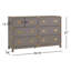 Commode 6 tiroirs Dania-500397805