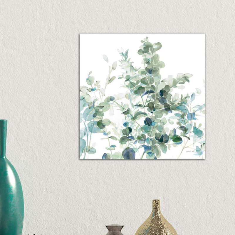 Eucalyptus I Cool - Wrapped Canvas Painting, 66.04 cm H x 66.04 cm W x 3.175 cm D