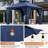 10 pi. L 10 pi. D Pavillon de jardin en acier-111986165