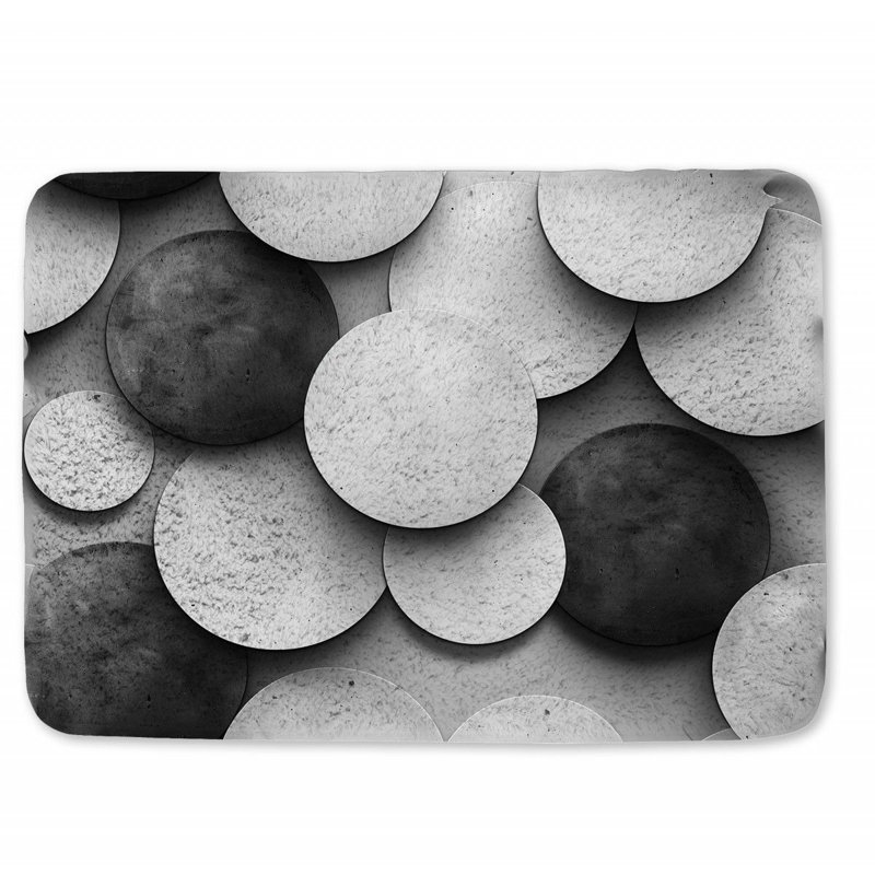 Cielle Microfiber / Microsuede Non-Slip Bath Mat, 17" W x 24" L