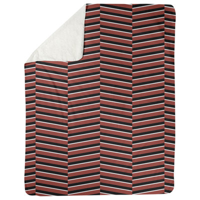 Couverture polaire rayures fracture