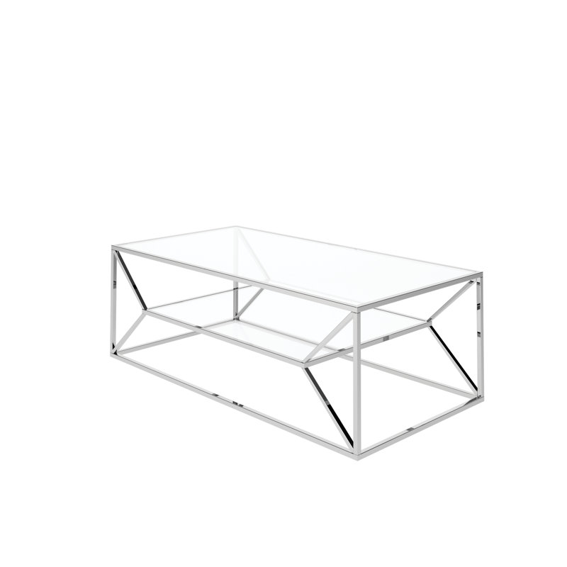Axavier Clear Glass Coffee Table