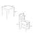 5-Piece Dining Table Set with 4 Chairs-1244864543