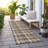 Washable Plaid Indoor / Outdoor Rug-2060885091