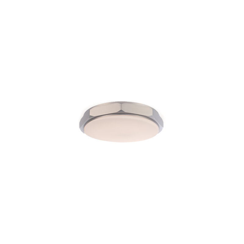 Grommet Dimmable LED Flush Mount With Color Temperature Switch From 2700K/3000K/3500K, Brushed Nickel, 3000K