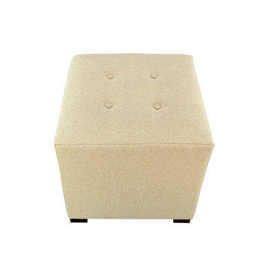 Repose-pieds carré touffeté de 19 po Emerie