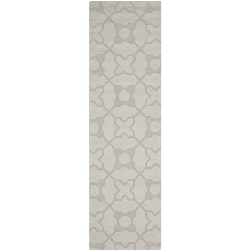 Soukup Hand Loomed Wool Geometric Rug, Runner 2'3" x 6'
