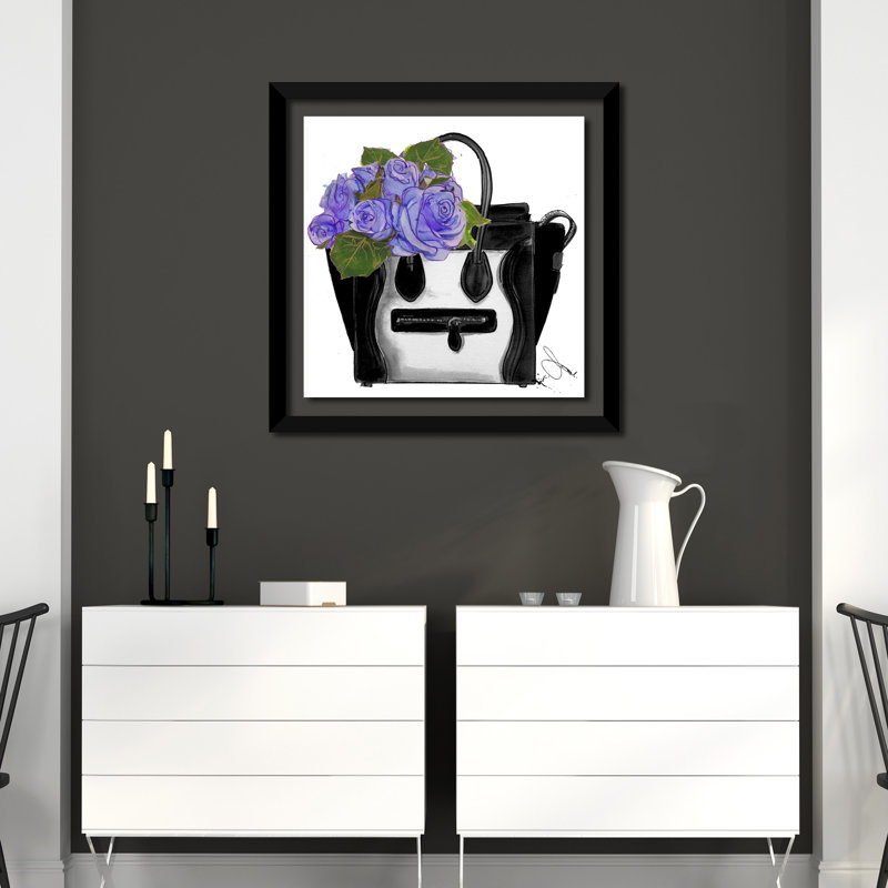 « apportez-moi des fleurs », impression encadrée, H 25,5 po x l 25,5 po x P 1 po, Cadre noir