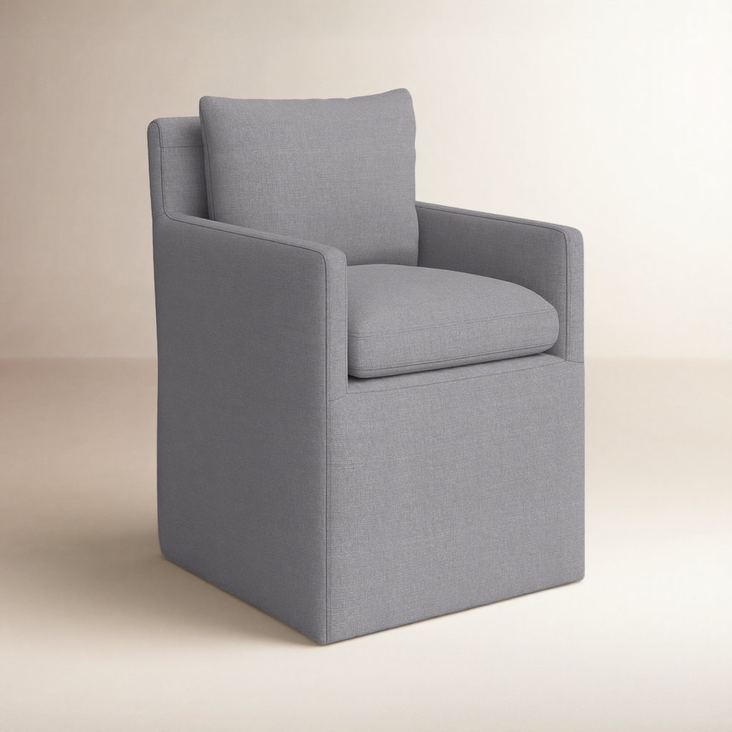 Alayaa Linen Armchair, Effie Gray Performance Linen