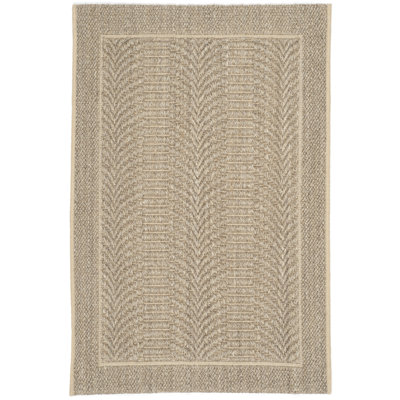 Rodanthe Palm Beach Jacquard Weave Sisal & Jute Solid Color Rug
