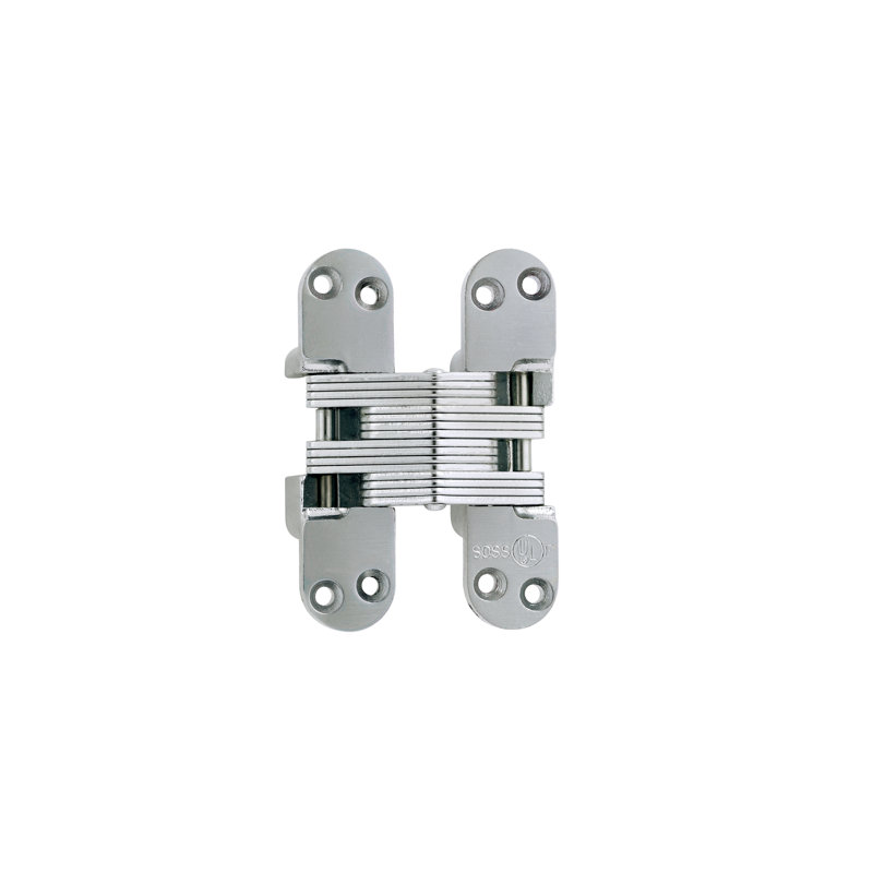 Invisible Single Door Hinge, Satin Chrome