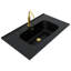 Kora Art 40" Fluted Wall-Mounted Single Bathroom Vanity with Integrated Ceramic Top & Handles-75832232-75825111