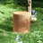 Evie Outdoor Patio Round MGO Side Table, Brown