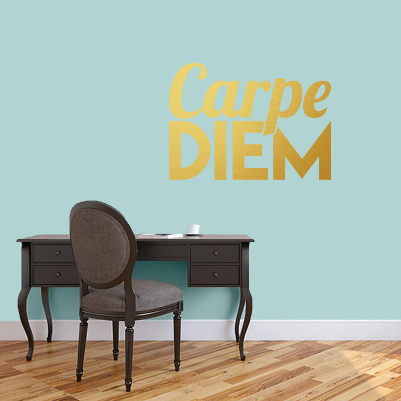 Décalcomanie murale indemnités journalières carpe diem Bartel, Or