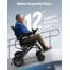 Fauteuil roulant électrique ultra léger et pliable (33 lb), fauteuil électrique portatif à deux moteurs pour le voyage et l'utilisation quotidienne