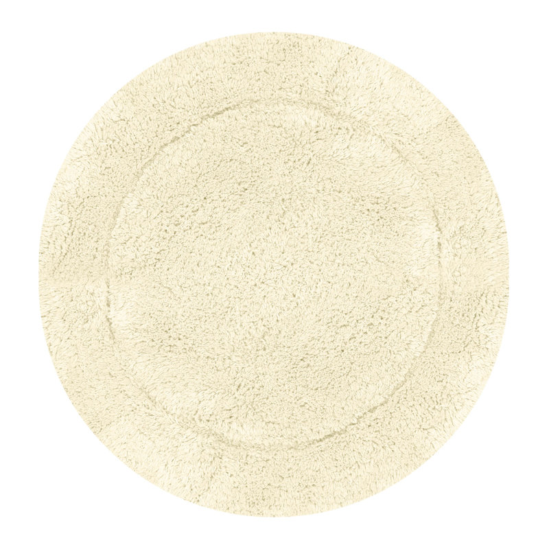 Tapis de salle de bain, Ivoire ivoire, Rond 30 po