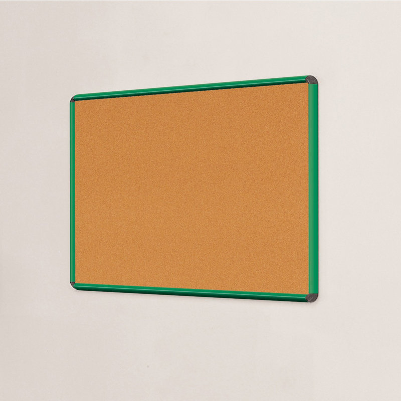 Wall Mounted Bulletin Board, 45cm H x 60cm W, Green