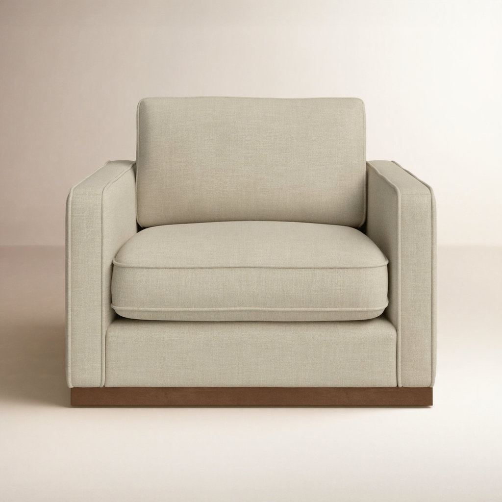 Bobbi Linen Armchair, Beige