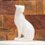 Figurines et sculptures de chat en résine blanche