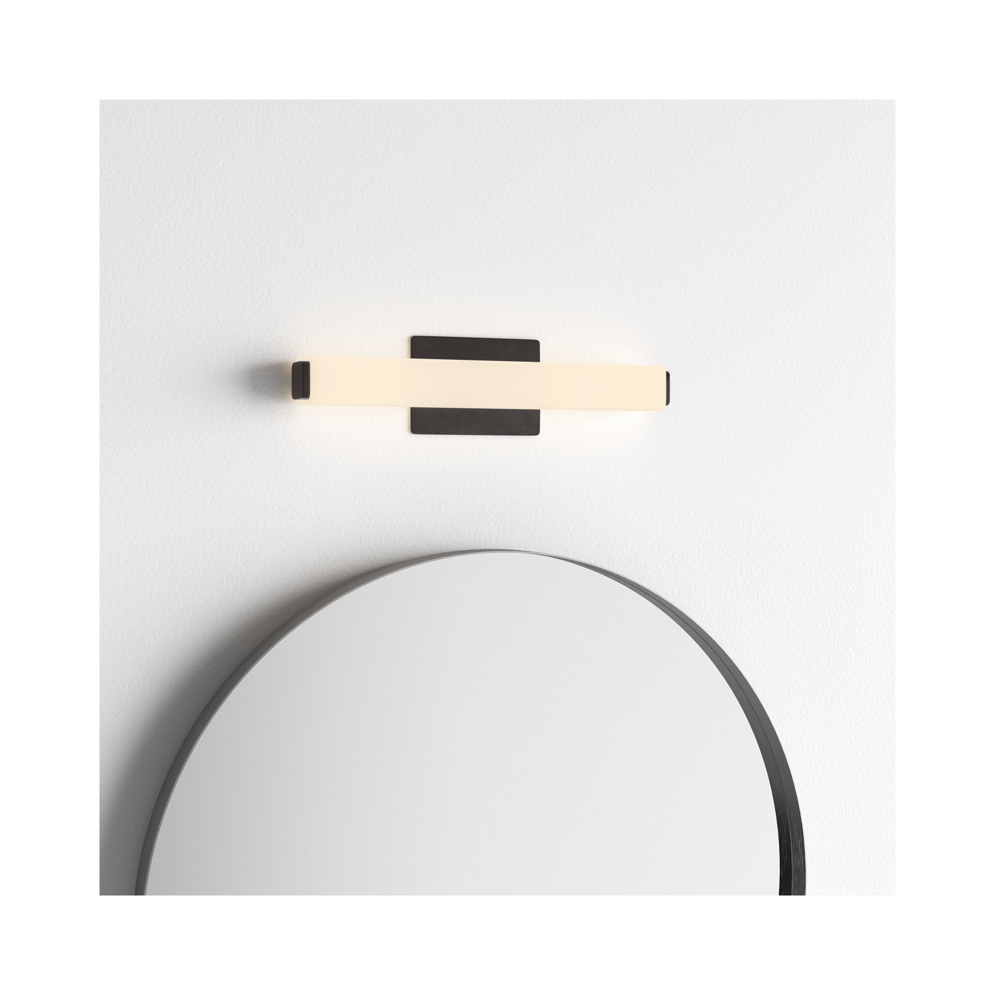 Erby Single Light Glass Aluminum Dimmable LED Flush Mounted Sconce, 2700K, Bronze