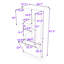 Armoire de rangement moderne pour salle de bain compacte avec panier rabattable, tablettes réglables et grand espace de rangement-296463100