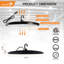 1PK Run Bison 200W UFO High Bay, 20000LM, 6500K, 120V LED High Bay, Plug & Play, IP65 imperméable à l'eau pour magasin