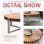 Handmade 31.4 - Inch Coffee Table With Natural Wood Grain, Base And Multi Purpose Use Practical For Living