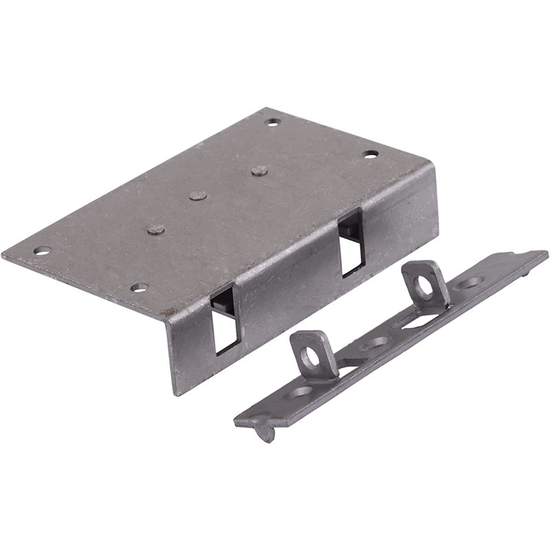 Small Half Mortise Steel Lock for Chest or Box Lid with Skeleton Key