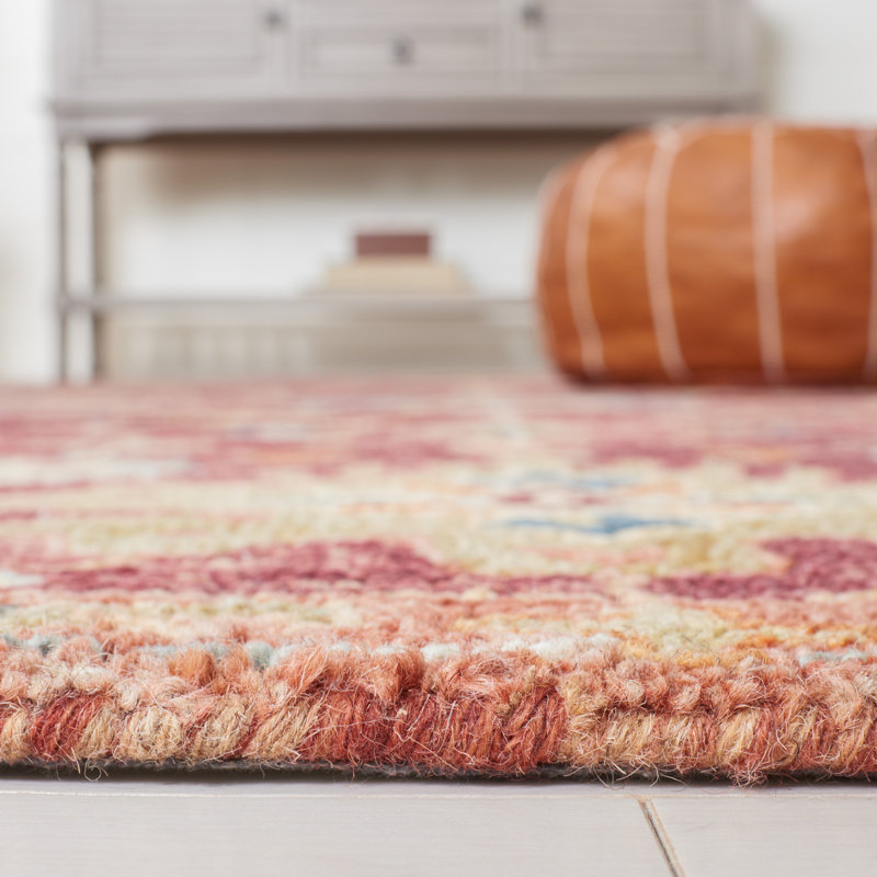 Southwest Hand Tufted 0.85 Wool 0.15 Cotton Southwestern Rug, Rectangle 5' x 8'