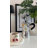 Moka Pot Espresso Maker 240 ml 6-Cup Aluminum Stovetop Coffee Pot with Safety Valve for Gas Electric Ceramic Stoves Silver Patterned Finish