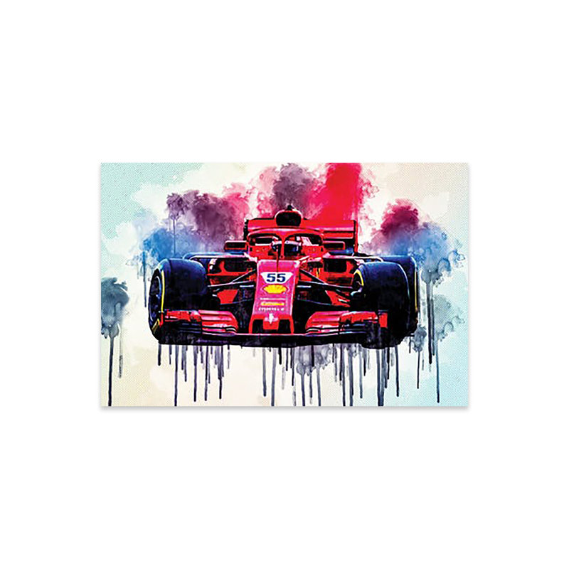 «Carlos Sainz», course de Formule 1 de la Scuderia, nouvelle Sf21, impression sur acrylique, H 16 po x l 24 po x P 0,25 po