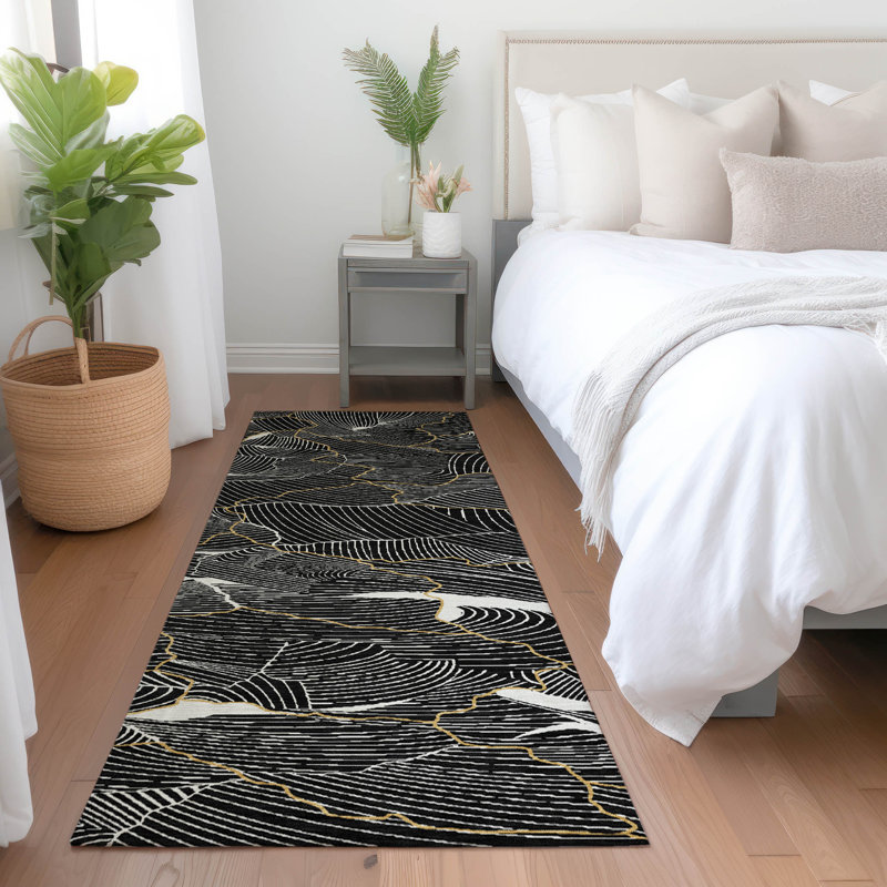  Tapis intérieur / extérieur lavable à la machine Chayden ACN1048, Runner 2'3" x 7'6"
