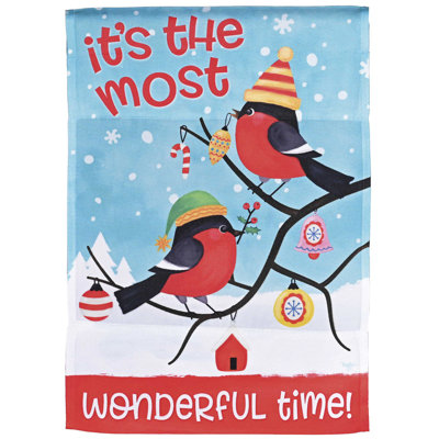 Garden Flag Birds Most Wonderful Time