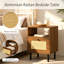 40 cm W Bedside Table