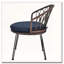 Ensemble de loisirs d'extérieur, 2 chaises simples en rotin avec table ronde en verre-1537625886