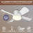 Bell + Howell Socket Fan Ceiling Fan with 1000 Lumens Warm Light-97726050