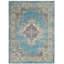 Tapis oriental bleu clair / ivoire Abbate-1355202567