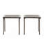 Table d'appoint en aluminium, ensemble de 2