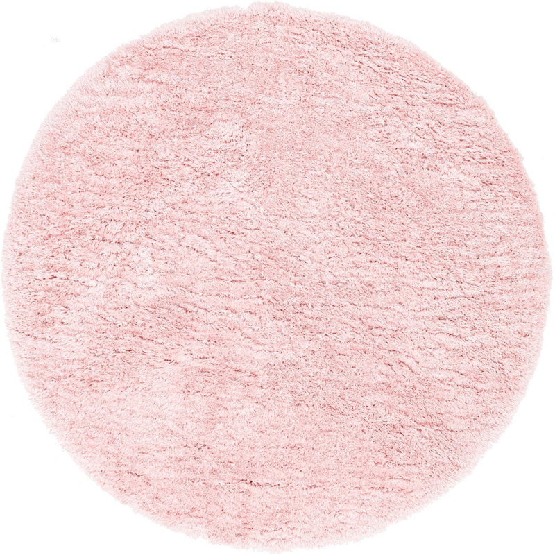 Hermina Light Pink Area Rug, Round 8'