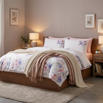 Jayda Floral 100% Cotton Duvet Cover Set