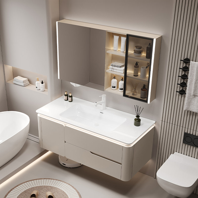 Modern simple light luxury bathroom cabinet