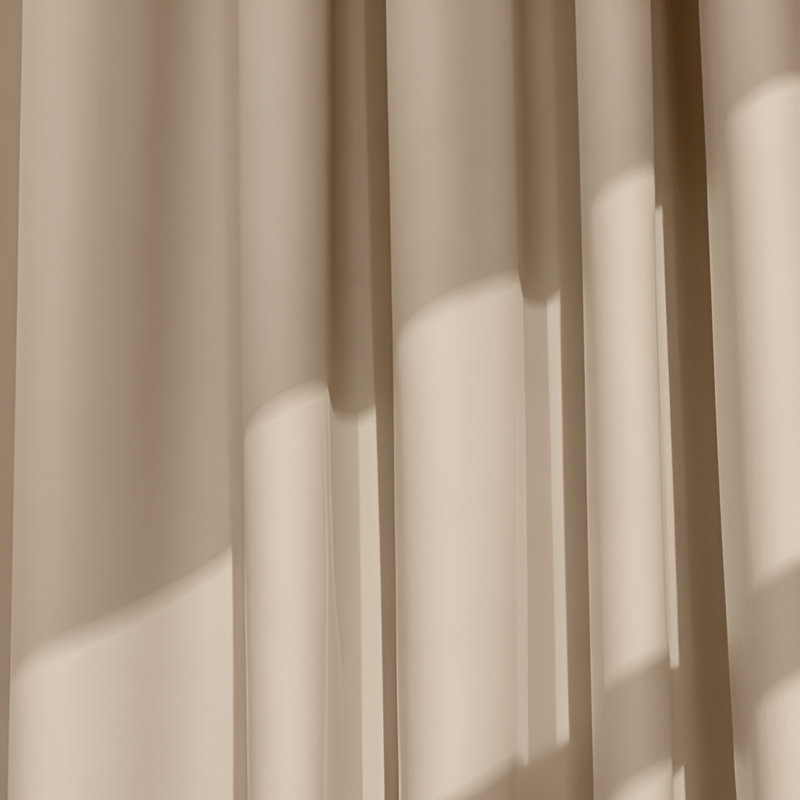 Trina Polyester Blackout Curtain, Cream, 228cm Width x 228cm Drop